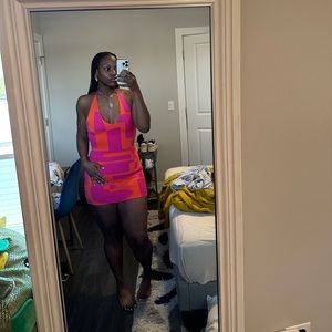 Geometrical mini dress